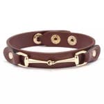 Load image into Gallery viewer, Vegan Leather Horse Bit Bracelet
