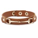 Load image into Gallery viewer, Vegan Leather Horse Bit Bracelet
