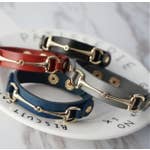 Load image into Gallery viewer, Vegan Leather Horse Bit Bracelet
