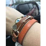 Load image into Gallery viewer, Vegan Leather Horse Bit Bracelet
